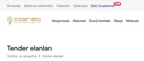 Azərişıq ASC-də tender maxinasiyaları: Vedi construction kənarlaşdırıldı