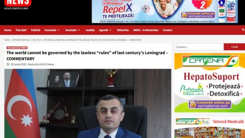 Rumıniya mətbuatı Rusiyanın “Leninqrad yanaşması”nı pislədi