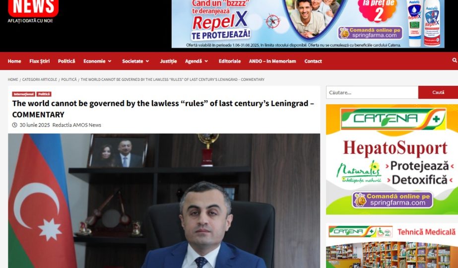 Rumıniya mətbuatı Rusiyanın “Leninqrad yanaşması”nı pislədi