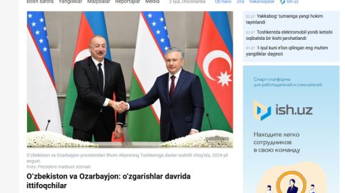 “Gazeta”: Mirziyoyevin səfəri Bakı və Daşkəndin müttəfiqliyini möhkəmləndirir