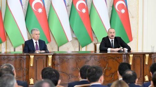 İlham Əliyev: Azərbaycan və Özbəkistan bir ilə yaxındır rəsmi müttəfiqdir