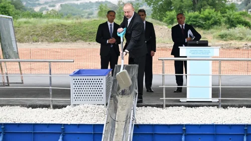 Xankəndi Dəmir Yolu və Avtovağzal Kompleksinin təməli qoyuldu