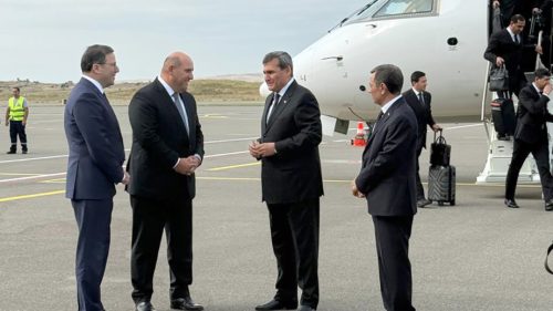 Türkmənistan XİN rəhbəri Rəşid Meredov Füzulidə qarşılandı