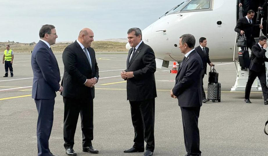 Türkmənistan XİN rəhbəri Rəşid Meredov Füzulidə qarşılandı