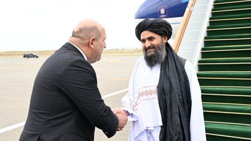 Əbdül Qəni Baradar ECO Zirvə görüşü üçün Füzuliyə gəldi