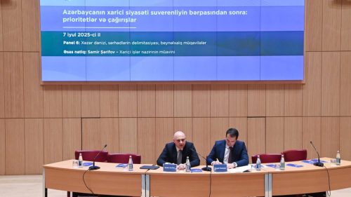 Şərifov Ermənistanla sərhəd və Xəzəri müzakirə etdi